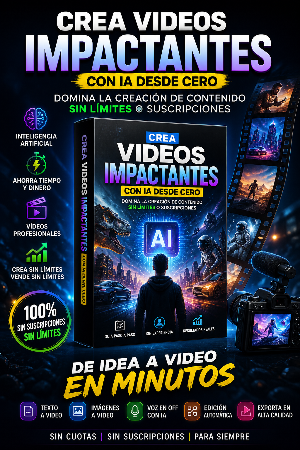 Crea Videos Impactantes con IA: Domina la Creación de Contenido sin Límites.
