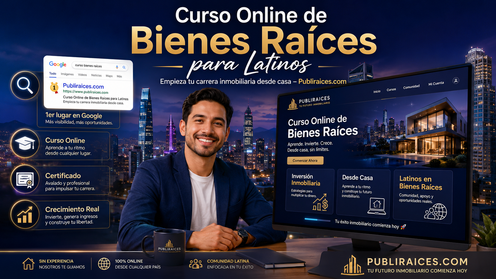 Curso Online de Bienes Raíces para Latinoamérica – Inicia tu Carrera Inmobiliaria desde Casa